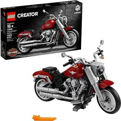 Image of LEGO Creator Expert Harley Davidson Fat Boy 10269 Building Kit, New 2020 (1,023 Pieces)