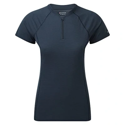 Image of Women&#039;s Dart Nano Short Sleeve Zip T Shirt