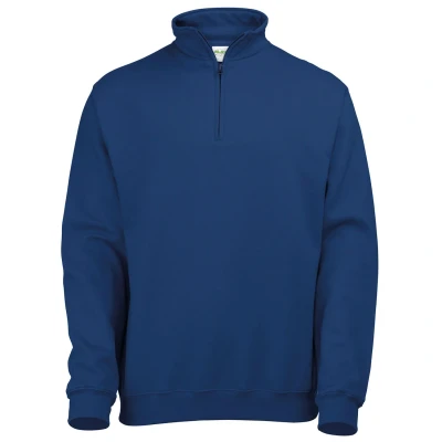 Image of AWDis Men&#039;s Sophomore 1/4 Zip Sweat Sweatshirt, Blue (New French Navy), XX Large