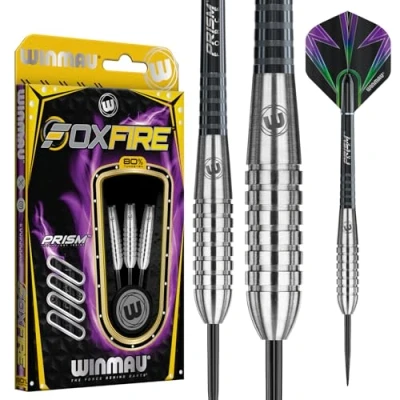 Image of WINMAU Foxfire 26g Tungsten Darts with Prism Flights and Shafts (Stems)