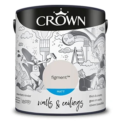 Image of CROWN 2.5L Breatheasy MATT Emulsion Paint for Walls &amp; Ceilings Figment
