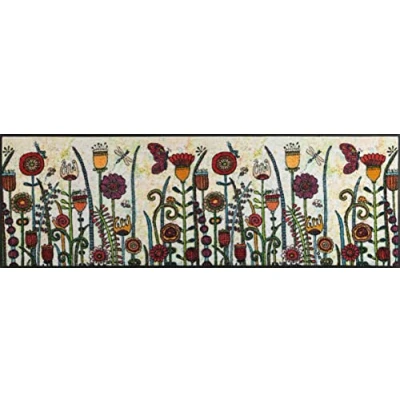 Image of wash+dry Door Mat Sundentag 60 x 180 cm Colourful Indoor and Outdoor Washable