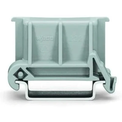 Image of WAGO Angled DIN rail adapter; in combination with mounting carrier; 221 500 or 222 500; for 35 mounting; gray, 510 (10 pcs)