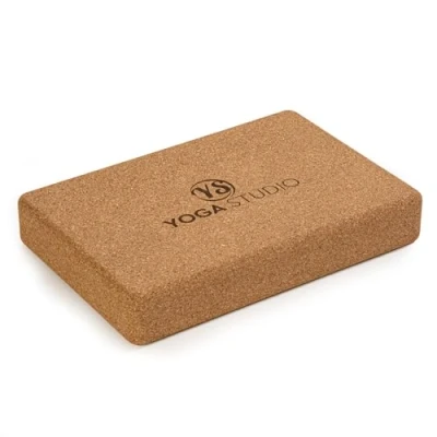 Image of Yoga Studio The Comfortable Natural Cork Flat Block (30.5cm x 20.5cm 5cm) Support Aid, Eco Friendly