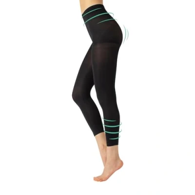 Image of CALZITALY Shiny Tights, Glossy Opaque Tights Black, Green, Mystic Bordeaux, Blue S, M, L, XL 70 DEN Made in Italy (L, Black)