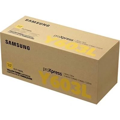 Image of Samsung SU557A CLT Y603L High Yield Toner Cartridge, Yellow, Pack of 1