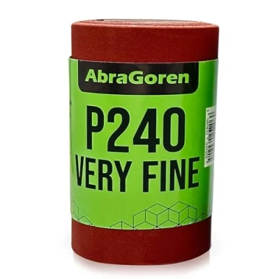 Image of Sandpaper Roll Very Fine P240 11.5cm x 5m For Wood and Walls Sand Paper 240 grit