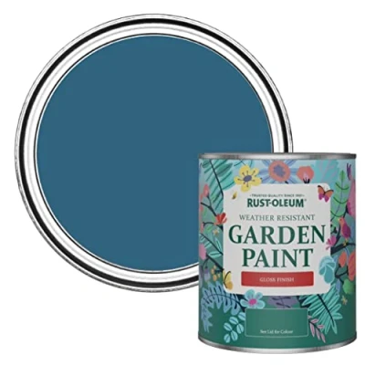 Image of Rust Oleum Blue Mould Resistant Garden Paint In Gloss Finish Cobalt 750ml