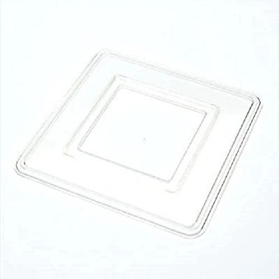 Image of The Home Fusion Company Square Plastic Switch Plate White Or Clear 150mm 6 Inch Surround Protect