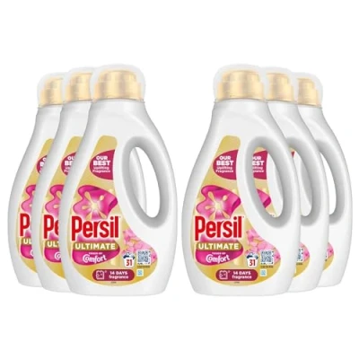 Image of Persil Ultimate Liquid Detergent Outstanding Stain Removal Effective in Quick and Cold Washes with 14 Days of Lasting Freshness 31 Washes, 837ml (Buy 6, Touch Comfort)