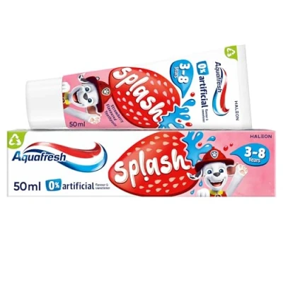 Image of Aquafresh Kids Splash Strawberry Toothpaste 50ml