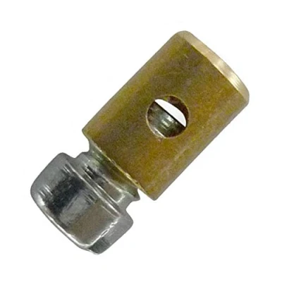 Image of ADJUSTABLE CABLE LOCK BARREL CLAMP THROTTLE 4MM 9MM GUIDE HANGER END STOP VINTAGE MOPED ROLLER SCOOTER MOTORBIKE