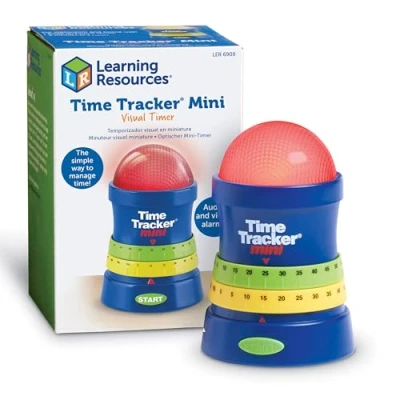 Image of Learning Resources Time Tracker Mini Visual Timer, Classroom Hand Washing Auditory and Cue