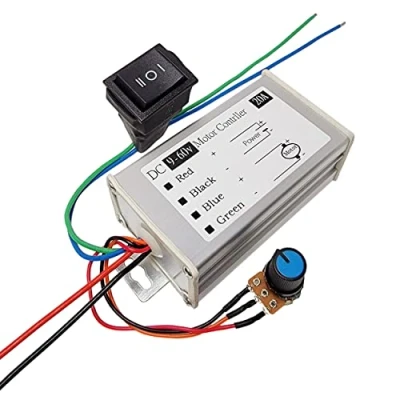 Image of DC Motor Speed Controller 9V 60V 12V 24V 36V 48V 20A 1200W PWM Regulator Monitor Dimmer Governor