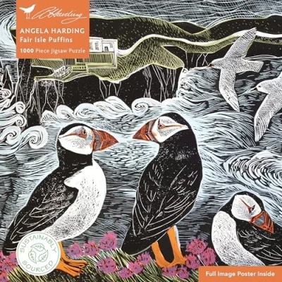 Image of Angela Harding, Fair Isle Puffins Jigsaw