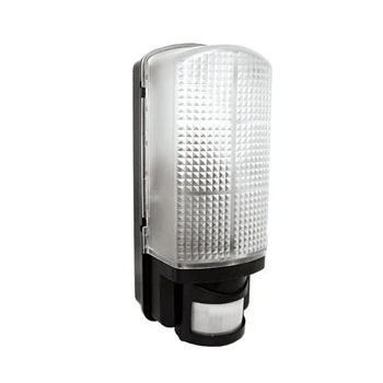 Image of Robus WHITESTAR 60W bulkhead with PIR, IP44, Black