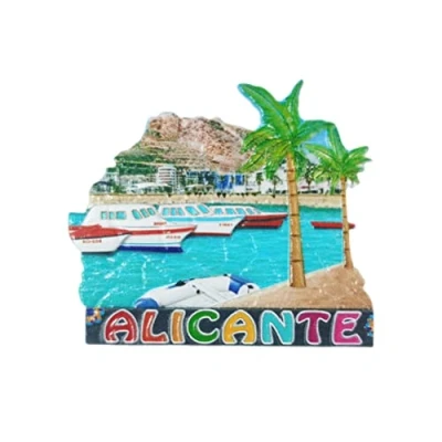 Image of 3D Alicante Spain Refrigerator Fridge Magnet Tourist Souvenirs Handmade Magnetic Stickers Home Kitchen Decoration Travel Gift