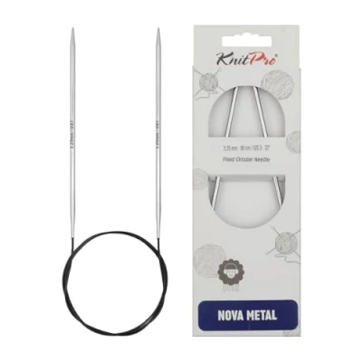 Image of KnitPro Nova Metal circular needle 150cm 3.25mm 3pcs