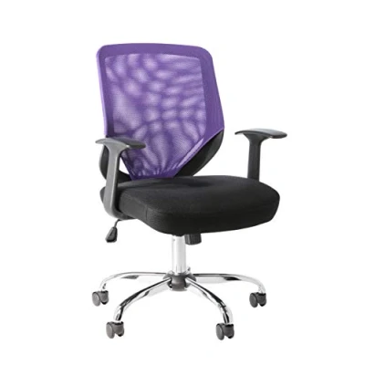 Image of Alphason,AOC9201 M PUR,Atlanta Back Operator Chair Black and Purple,Black Purple