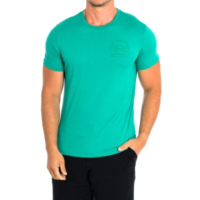 Image of La Martina Mens Short Sleeve T Shirt TMR011 JS206 Green Cotton Size 3XL