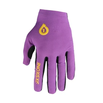 Image of SixSixOne 661 Raji Cycling Gloves Lightweight Full finger Unisex Purple Large