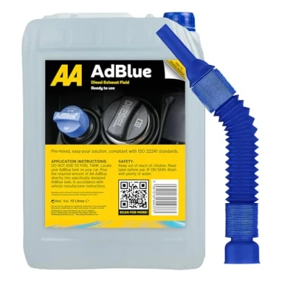 Image of AA AdBlue Diesel Exhaust Fluid Additive, 10 Litres, Easy Pour Spout