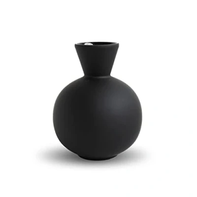 Image of Cooee Design Trumpet HI 028 28 BK Flower Vase Ceramic Black 12.5 x 16 cm