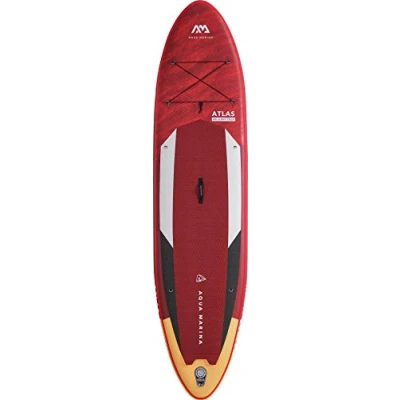 Image of Aqua Marina Atlas, Inflatable Stand Up Paddle Board (iSUP) Package, 366 cm Length, Red