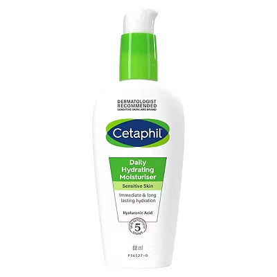 Image of Cetaphil Daily Hydrating Face Moisturiser, 88ml, For Sensitive Skin, With Hyaluronic Acid