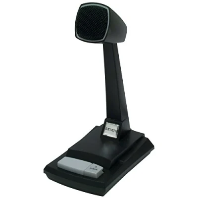 Image of Astatic 302 AST878DM CB Desk Microphone, Black, Auxiliary
