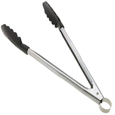 Image of Cuisipro 57587 Verschlusszange Nylon 24 cm Locking Tong, Stainless Steel, Silver