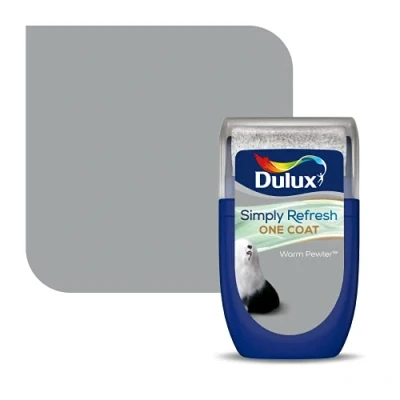 Image of Dulux Simply Refresh Tester Paint Warm Pewter 30ML
