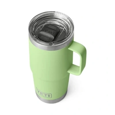 Image of YETI Rambler Travel Mug, Stainless Steel Vacuum Insulated Mug with Stronghold Lid, Key Lime, 20 oz (591 ml)
