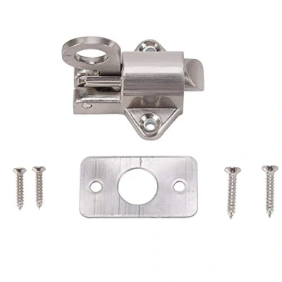 Image of Broco Fanlight Catch, Latch Lock Zinc Alloy Security Pull Ring Spring Bounce Door Bolt Window Gate Aluminum