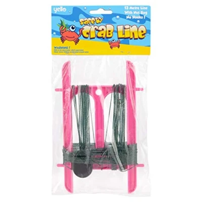 Image of Yello Safety Crab line 13 meter with net, No Hooks! crabbing (Pink)