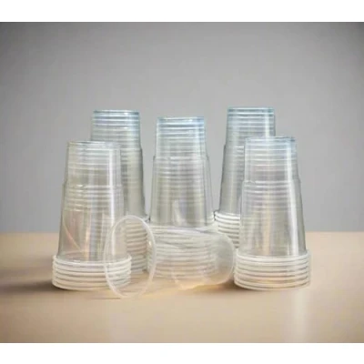 Image of HOT BARGAINS, 50 X Pint Glasses Clear Strong Reusable Plastic (Pint (20oz), 50)