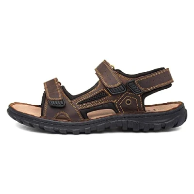 Image of Lotus Noah Mens Sandals Brown, 8 UK (595012080)
