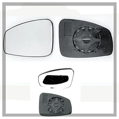 Image of Fits Renault Megane, For 2008 to 2015 Convex Wing Mirror Glass LEFT HAND (UK Passenger Side)