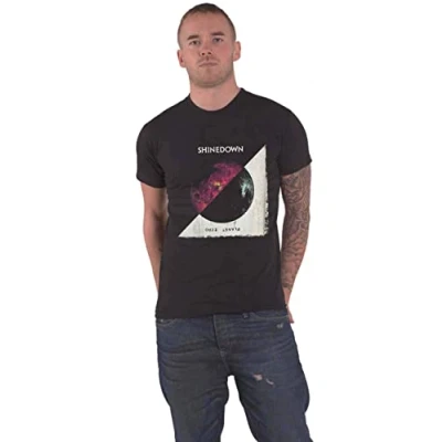 Image of Shinedown T Shirt Planet Zero Album Band Logo Official Mens Black L