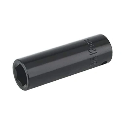 Image of Sealey Premier Impact Socket 12mm Deep 3/8&quot;Sq Drive