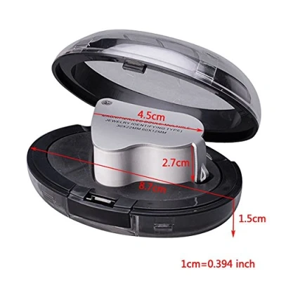 Image of Winwill 60X 30X Glass Magnifying Magnifier Jeweler Eye Jewelry Loupe Loop W/LED Light