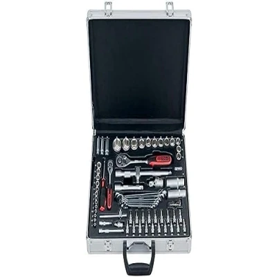 Image of KS Tools 1/4&#039;&#039; + 1/2&#039;&#039; Box Spanner Set 70 Parts Flank Traction