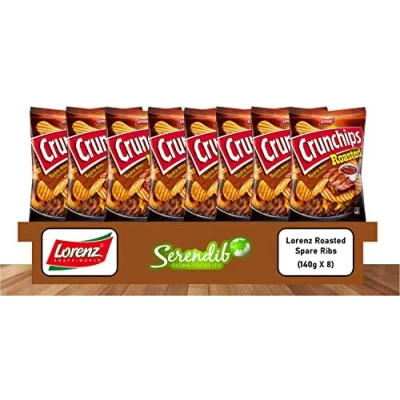 Image of Lorenz Crunchips Roasted Spare Ribs 140g Pack of 8