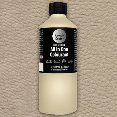 Image of Scratch Doctor All in One Leather Colourant for Mercedes Self Seal Dye Repair Paint Car Seats &amp; Interior (Sahara Beige 255)