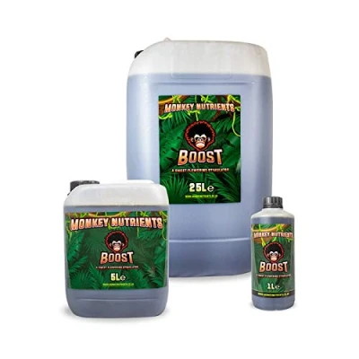 Image of Holland Hydroponics Monkey Nutrients Boost 1L &amp; 5L A Sweet Flowering Stimulator (5L)