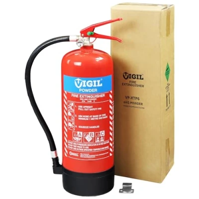 Image of Powder Fire Extinguisher 6kg Versatile &amp; Reliable 27A 144B C Rating for Campsites, Farms, Industrial Units More Comes with 5 Year Warranty