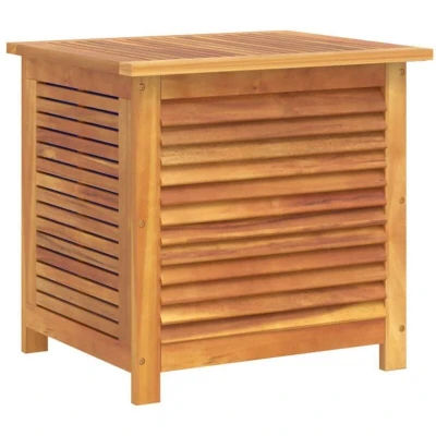 Image of vidaXL Garden Storage Box with Louver 60x50x56 cm Solid Wood Acacia