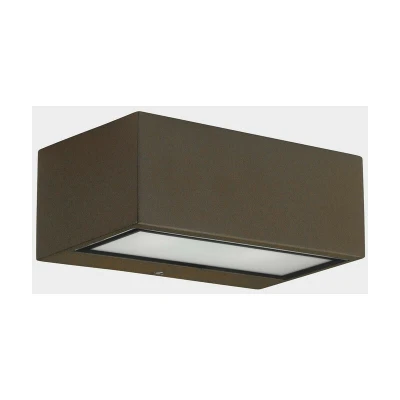 Image of Nemesis Outdoor LED Up Down Light Brown, Opal IP65 17.5W 2700K