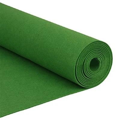 Image of Felt Fabric Sheets,39.4&quot; x 39.4&quot;(1m 1m) Craft Sheets,Assorted Stiff Square,for DIY Sewing Crafts,Patchwork,Decoration and Projects(Green)