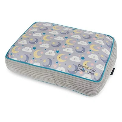 Image of Petface (Little Petface) Kitten or Puppy Mattress Bed, Grey Cloud and Moon Print